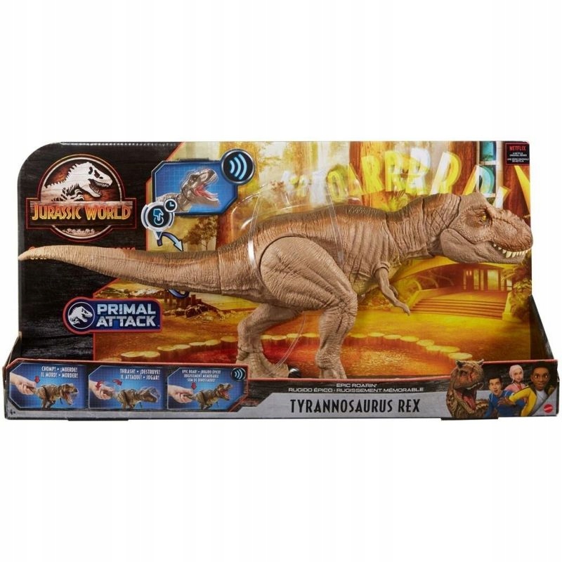 JURASSIC WORLD DINOZAUR TYRANNOSAURUS REX MEGA RYK