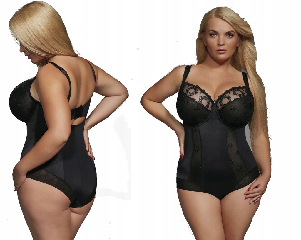 KRIS LINE -FORTUNA body modelujące, czarne / 85D /