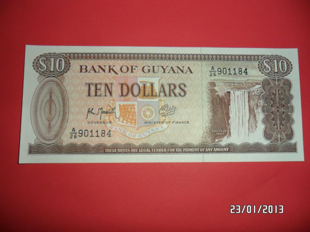 Guyana - 10 dolarów stan UNC