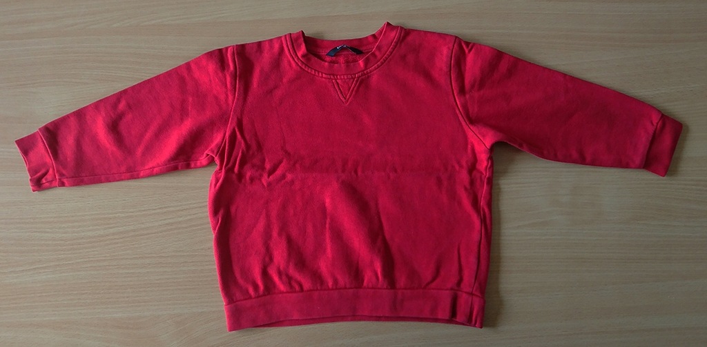 czerwona bluza dziecięca baweł. GEORGE 104-110 BDB