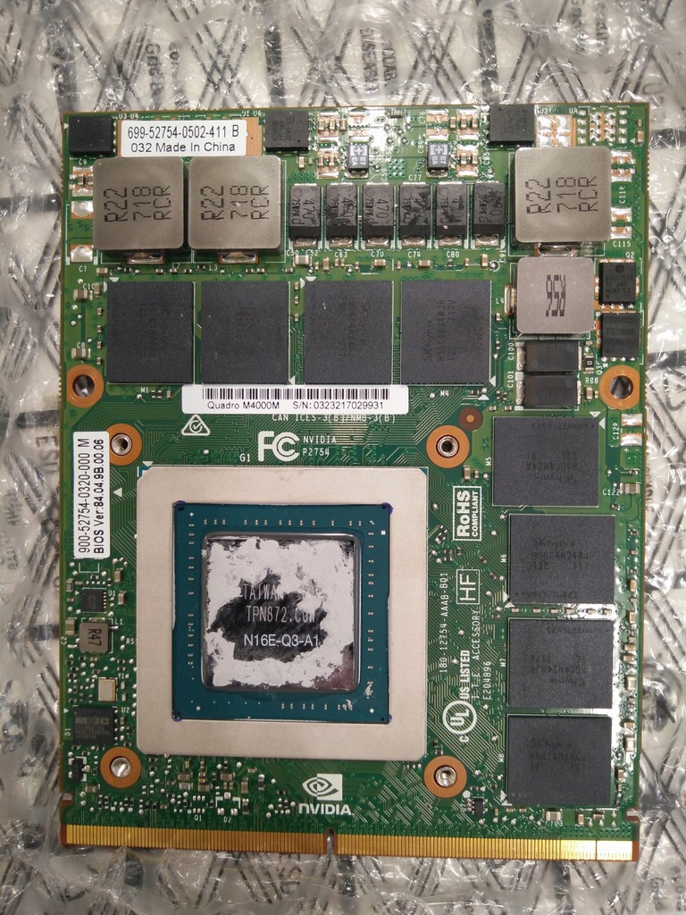 Nvidia Quadro M4000M 4GB z laptopa HP ~jak GTX970M 8215155469