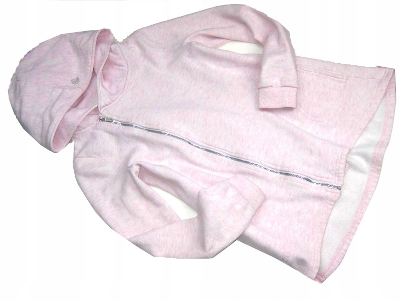 RESERVED różowa melanż bluza płaszczyk dresowy 152