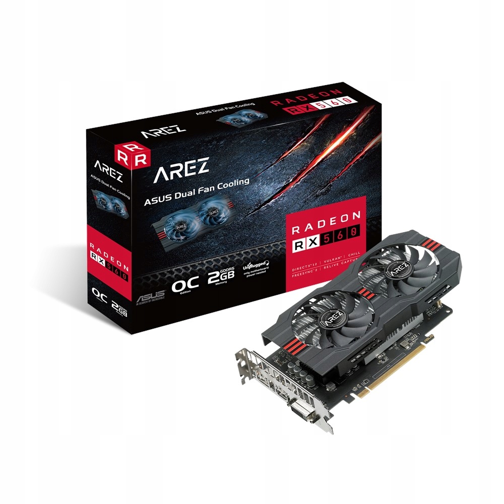 Купить Asus AREZ RX560 2 ГБ DDR5 OC EVO GAMING: отзывы, фото, характеристики в интерне-магазине Aredi.ru