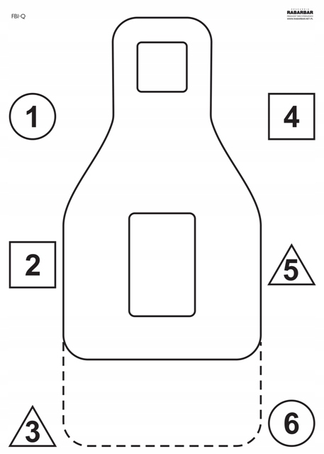 Tarcza strzelecka FBI-Q trening pakiet 50 szt.