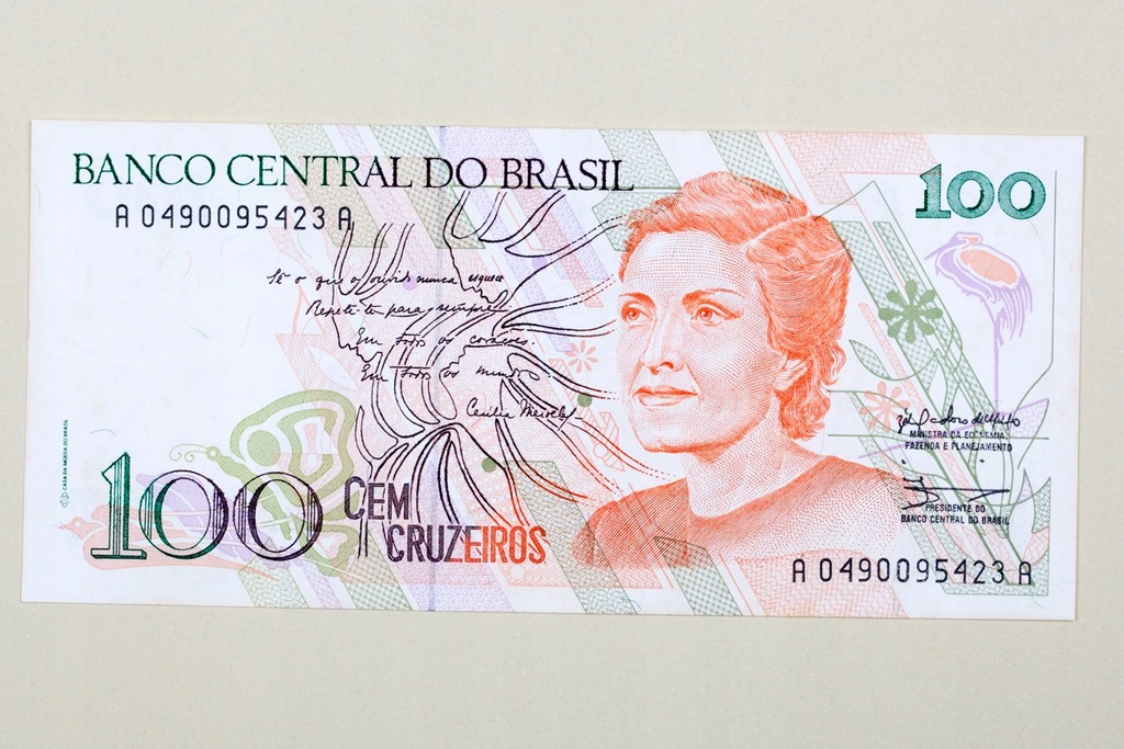 BRAZYLIA 100 Cruzeiros 1990r UNC