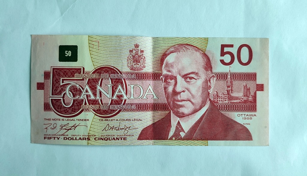 Kanada 50 Dolarów 1988 r. Stan 3+