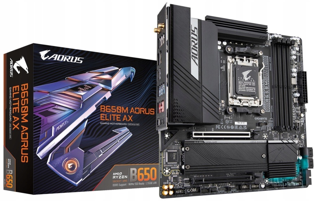 Płyta główna GIGABYTE B650M AORUS ELITE AX AM5 W6E