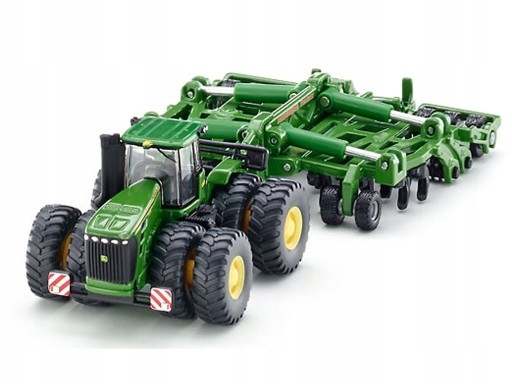 TRAKTOR JOHN DEERE Z KULTYWATOREM 1:87 SIKU 1856