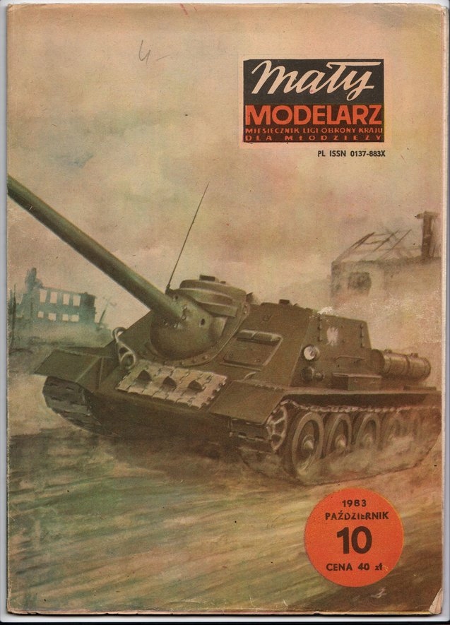 Mały Modelarz 10/1983 Działo pancerne SU-100