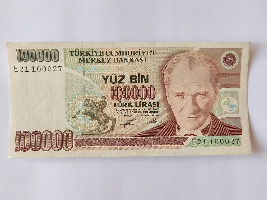 100000 Lir- Turcja