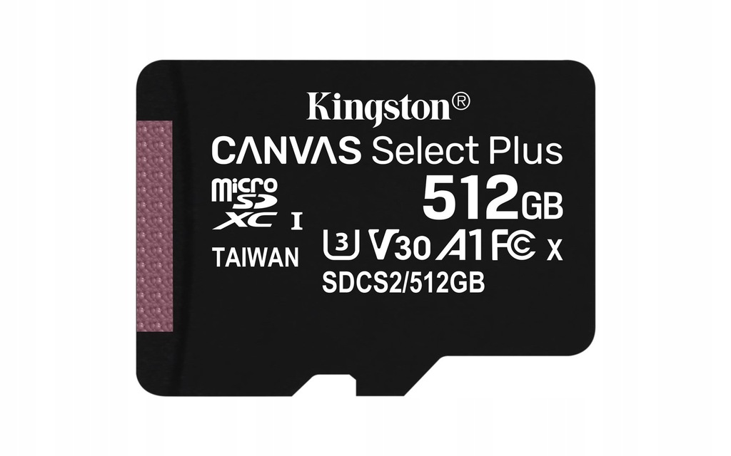 Karta pamięci z adapterem Kingston Canvas Select Plus SDCS2/512GB
