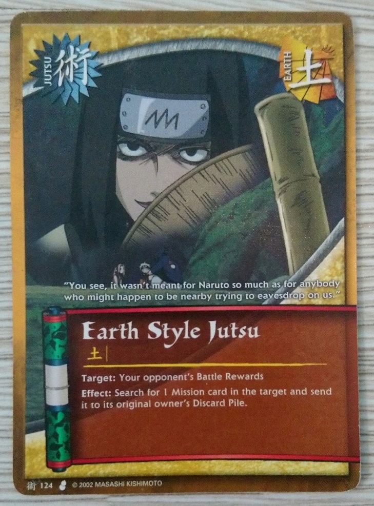 Karta Naruto CCG Jutsu Earth Style Jutsu J124 11472055356