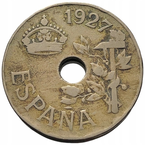 62319. Hiszpania - 25 centymów - 1927r.