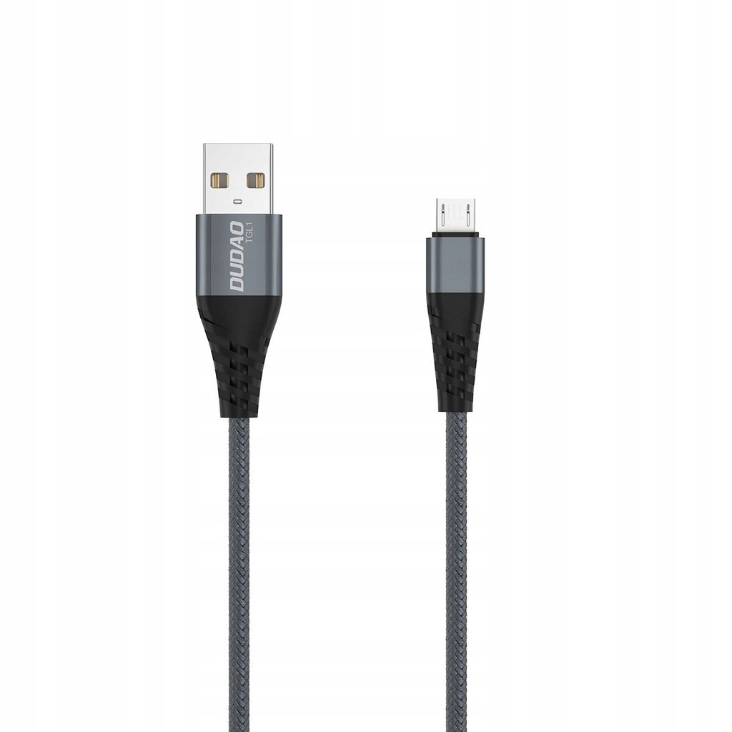 Dudao kabel przewód USB - micro USB 6A 1 m szary (