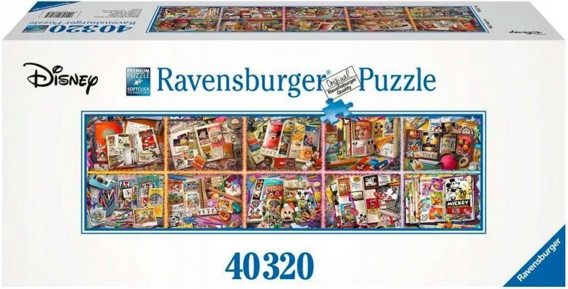 Puzzle 40 000 elementów Z Mikim przez lata