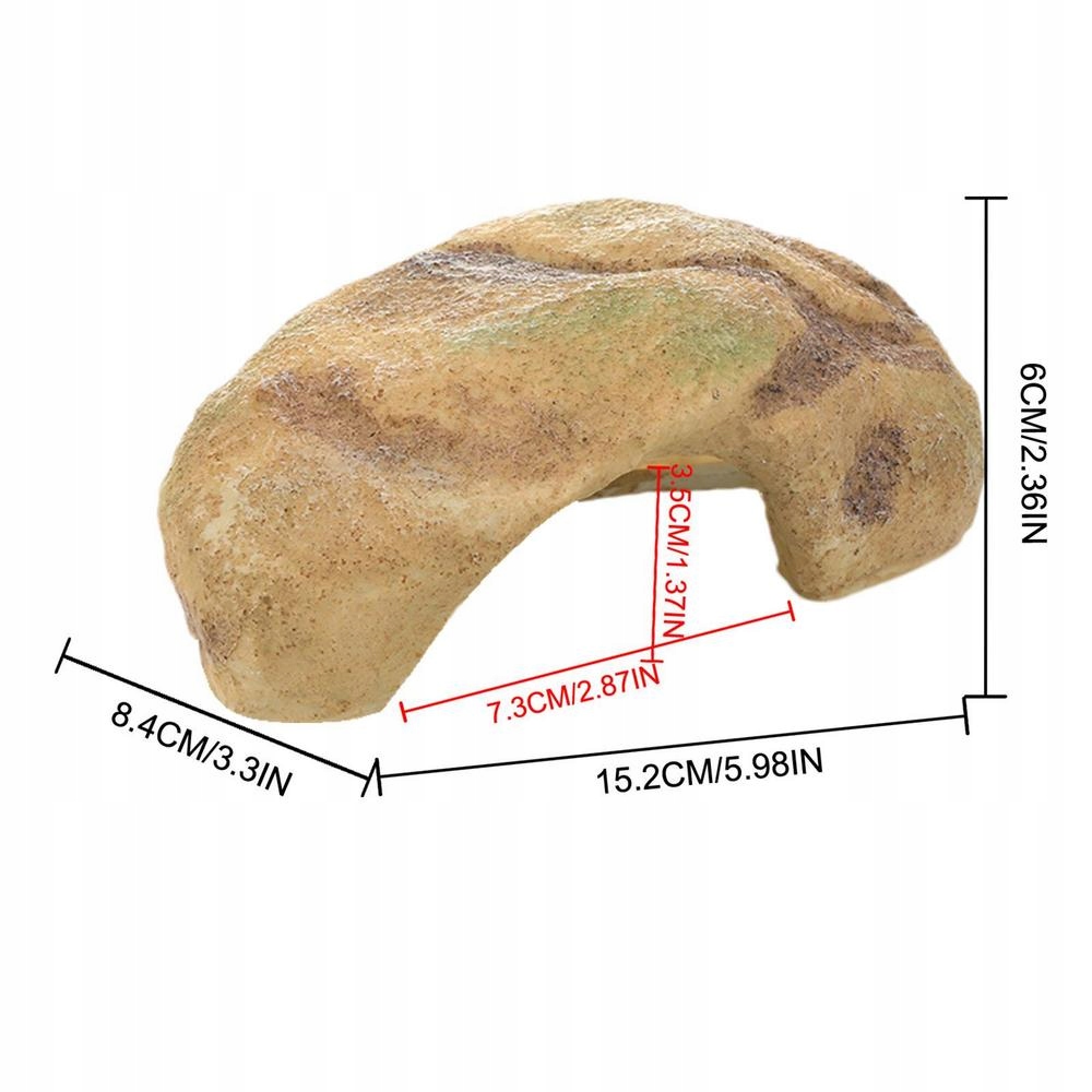Akwarium gadów kryjówka żółw gad wygrzewający się
