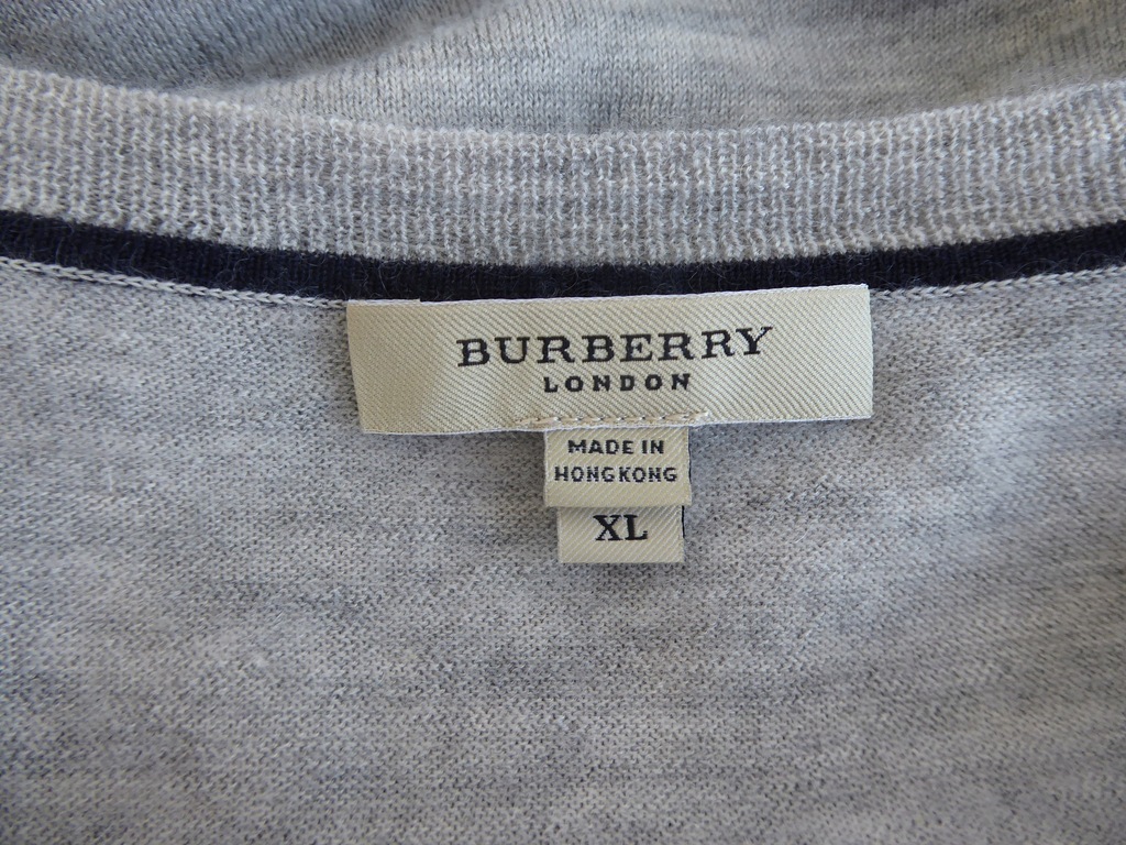 BURBERRY LONDON SWETER 100% KASZMIR roz.XL