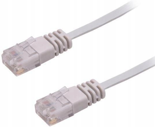 MicroConnect U/UTP CAT6 1M Grey Flat