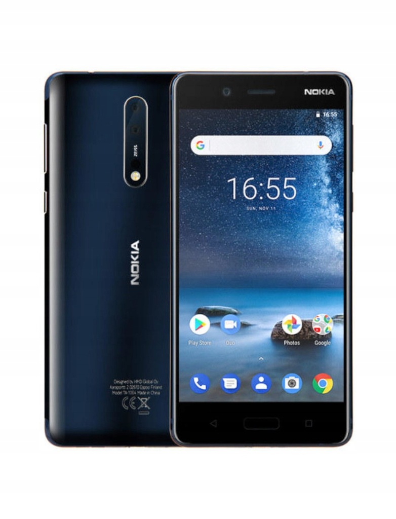 Smartfon Nokia 8 4/64 GB Niebieski Wejherowo