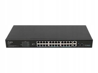 LANBERG Switch rack 19inch RSFE-24P-2C-360 24x 100Mb PoE+ 2x Combo Gigabit
