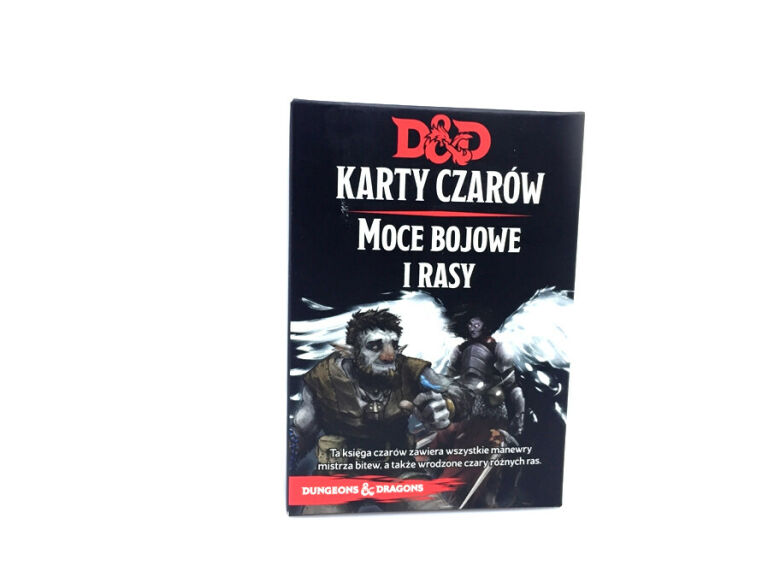 DUNGEONS DRAGONS 5.0 KARTY CZARÓW MOCE BOJOWE RAS