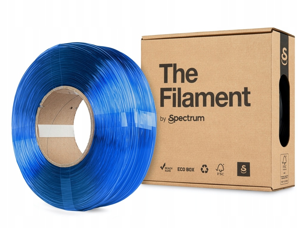 Filament The Filament by Spectrum Refill PETG 1kg 1,75mm Niebieski TR. Blue
