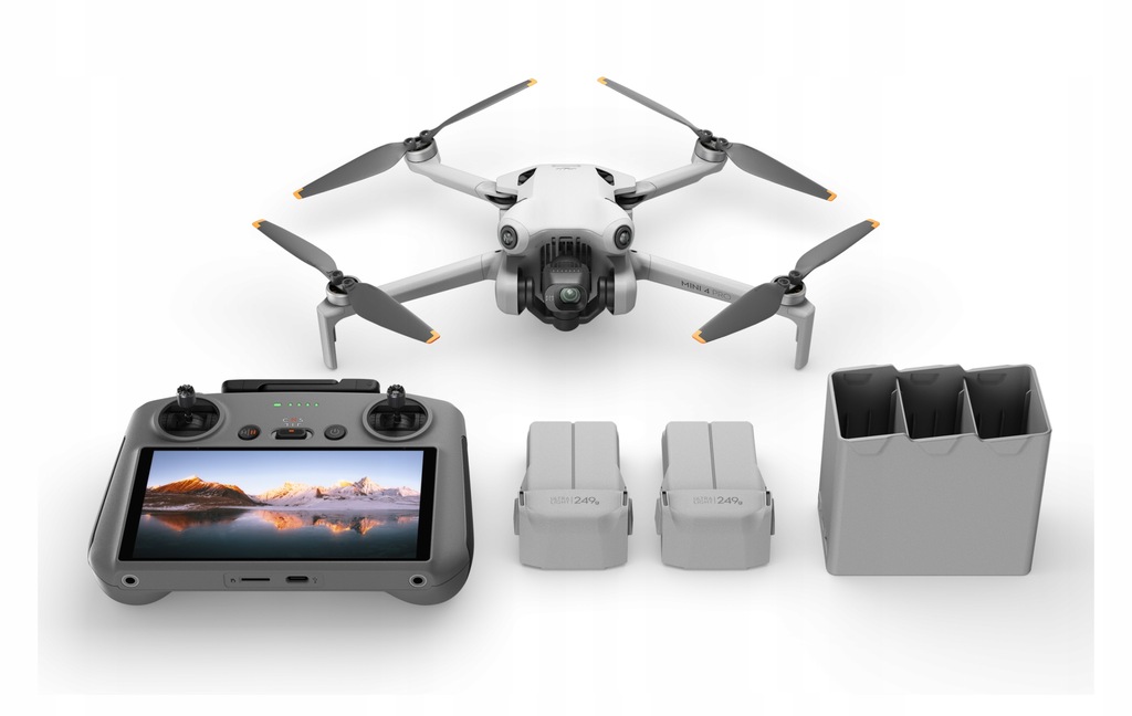 Dron DJI Mini 4 Pro Fly More Combo (DJI RC 2) 10000 m 2590 mAh