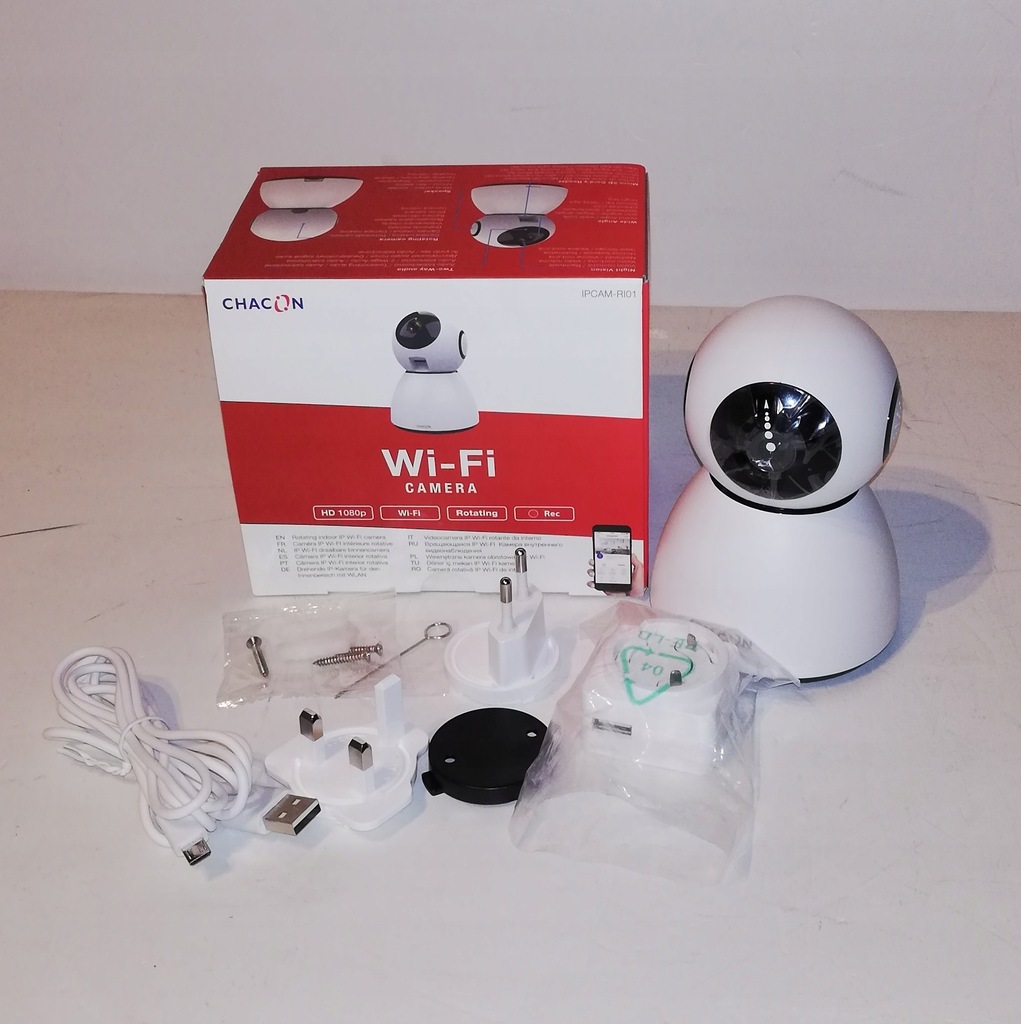 Kamera wewnętrzna WIFI CHACON IPCAM-RI01 j.nowa!