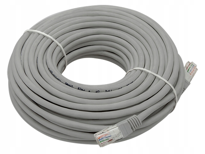 Przyłącze patchcord utp 30m szary
