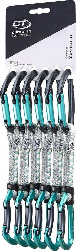 Climbing Technology Ekspres wspinaczkowy CT Lime Set NY 12 cm niebieski