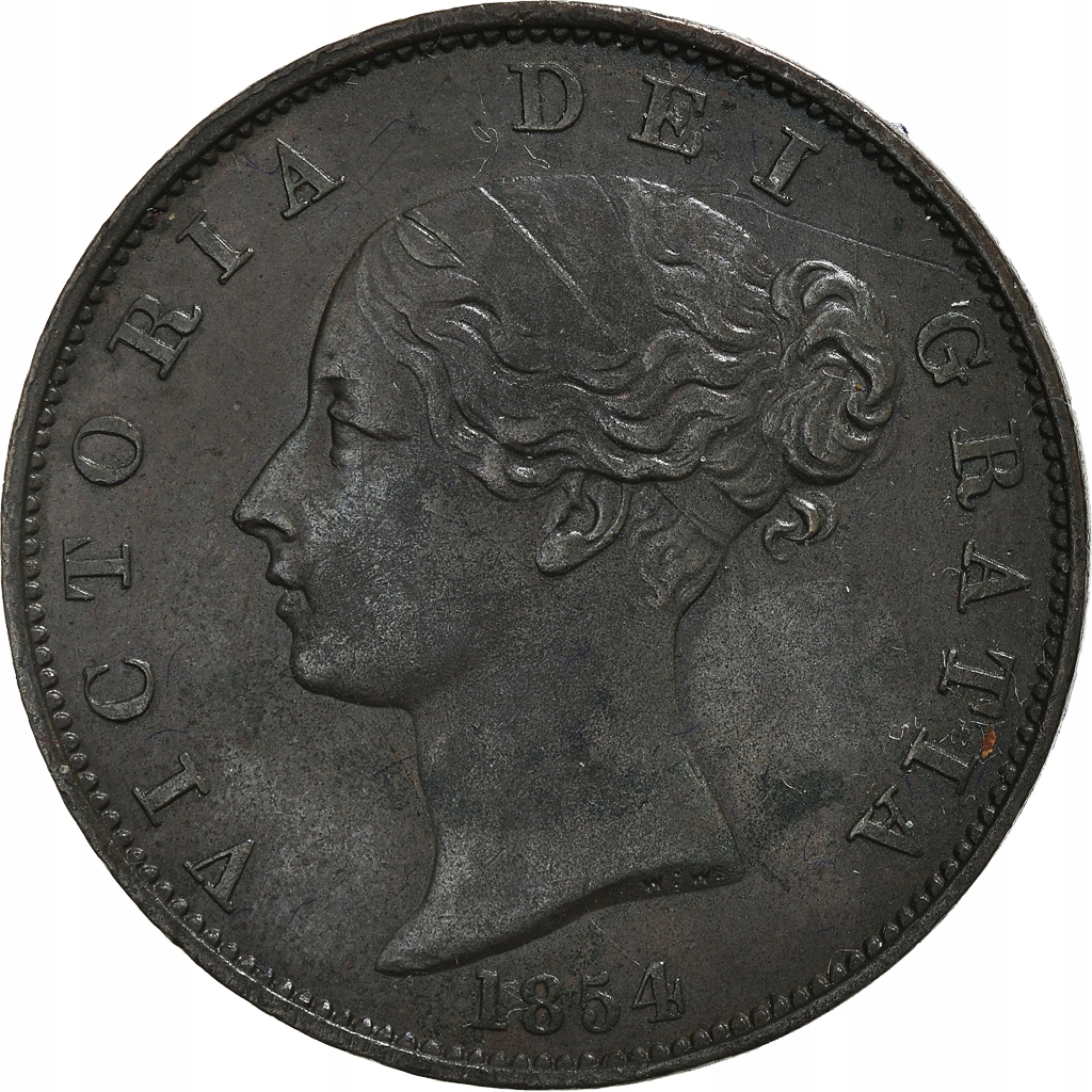 Moneta, Wielka Brytania, Victoria, 1/2 Penny, 1854
