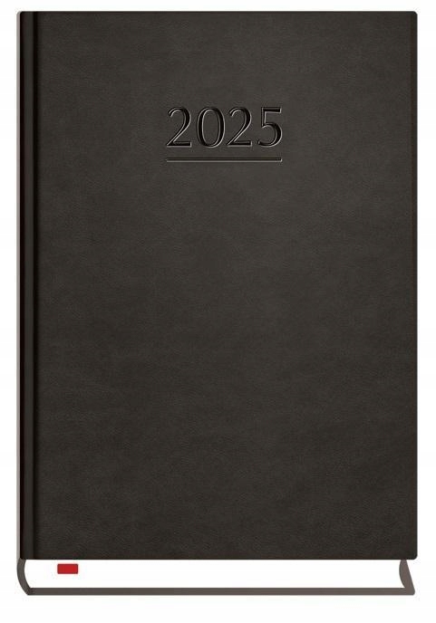 TERMINARZ 2025 B6 DZIENNY POWSZECHNY CZARNY