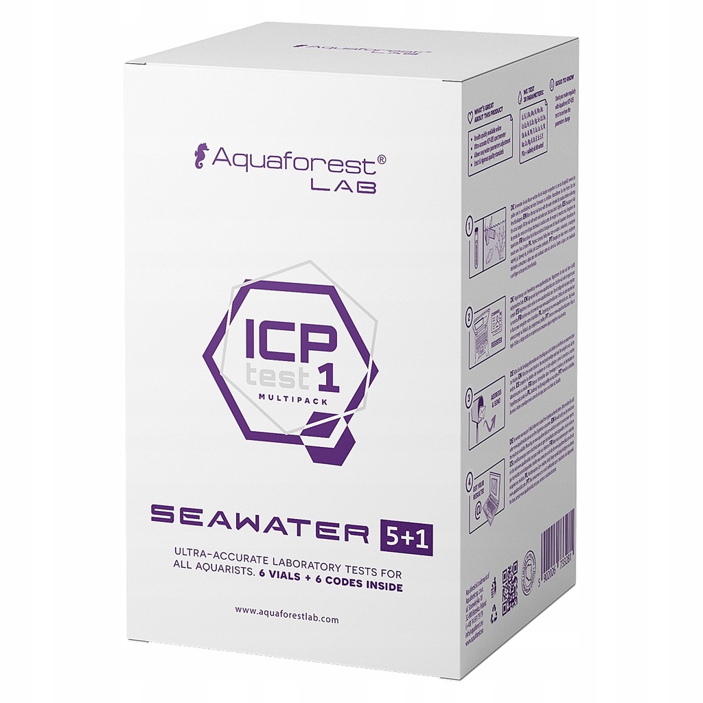 Aquaforest ICP 5+1 Seawater - zestaw testów wody ICP-OES