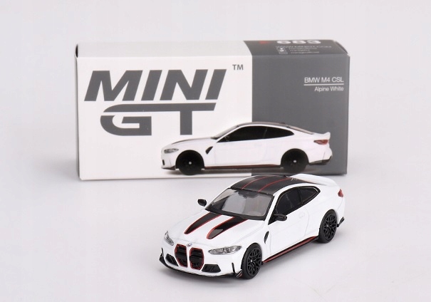 Mini GT 1:64 BMW M4 CSL LHD alpine white MGT00683L