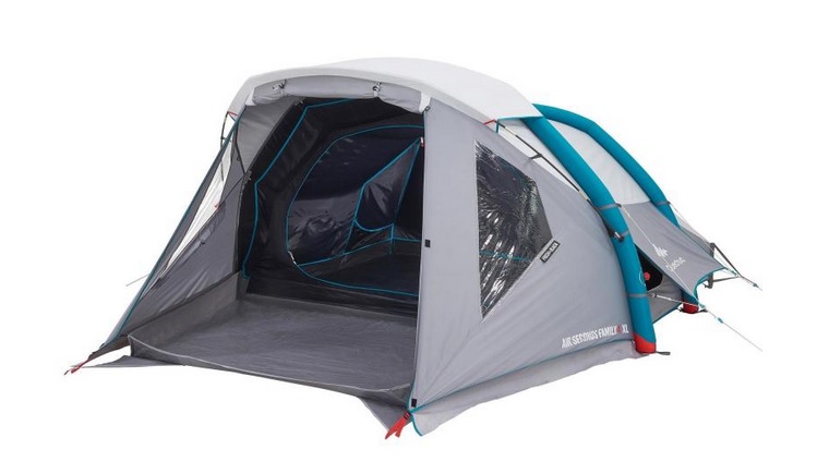 QUECHUA AIR SECONDS FAMILY 4 FRESH ポンプ付 8人でも快適に過ごせる4