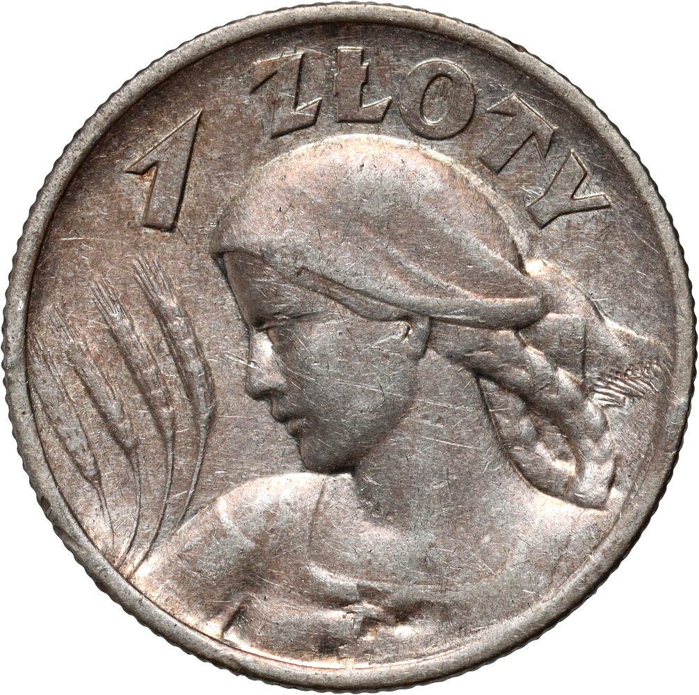 II RP, 1 złoty 1925, Żniwiarka