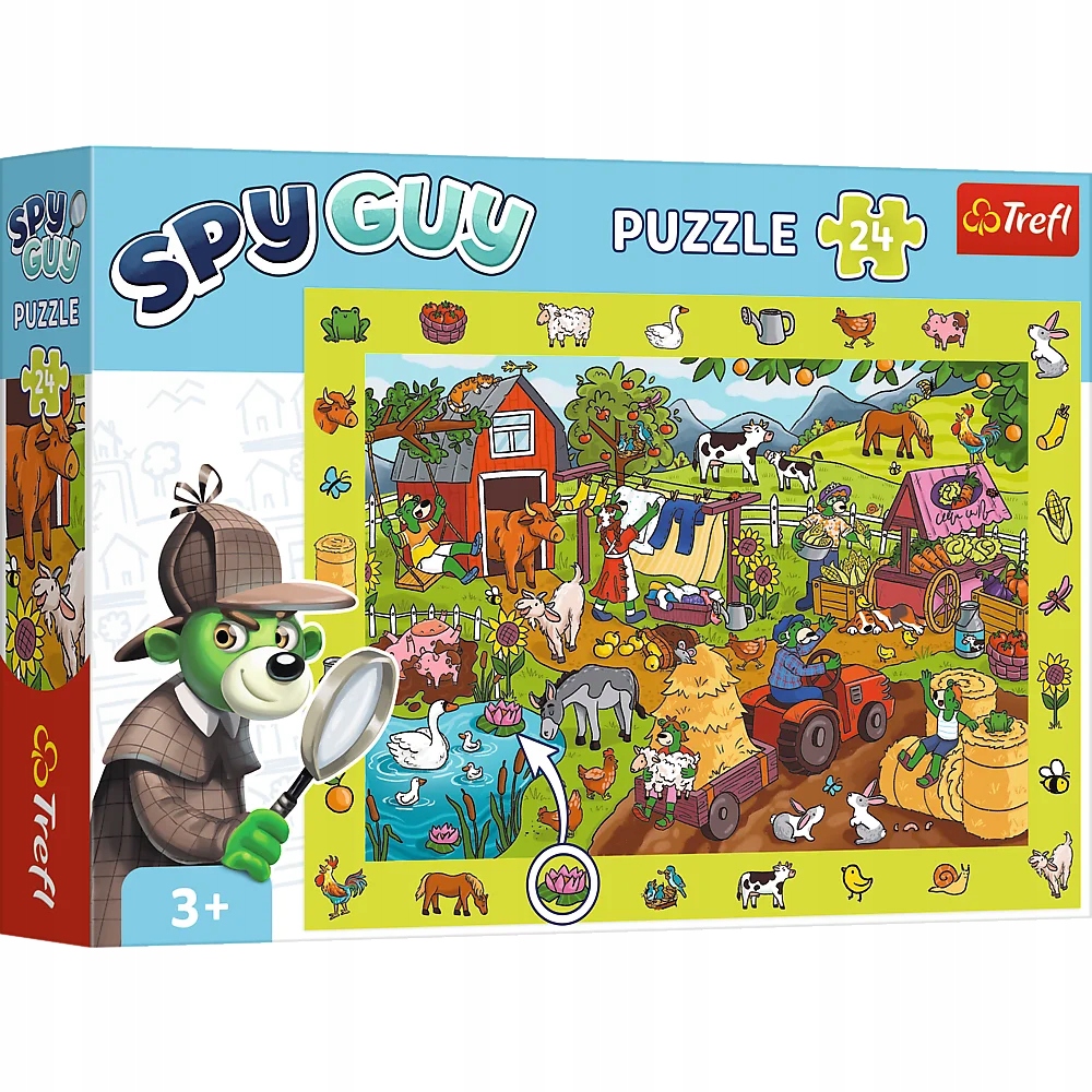 PUZZLE 24 EL OBSERWACYJNE SPY GUY FARMA TREFL 15589
