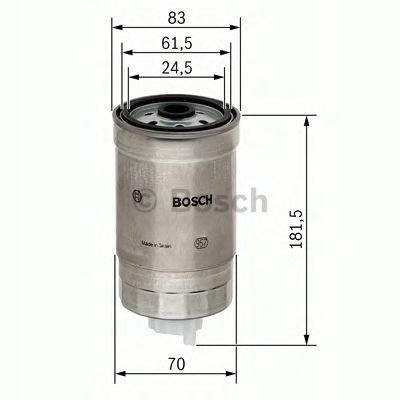 Filtr paliwa Bosch 1457434184 AUDI 100