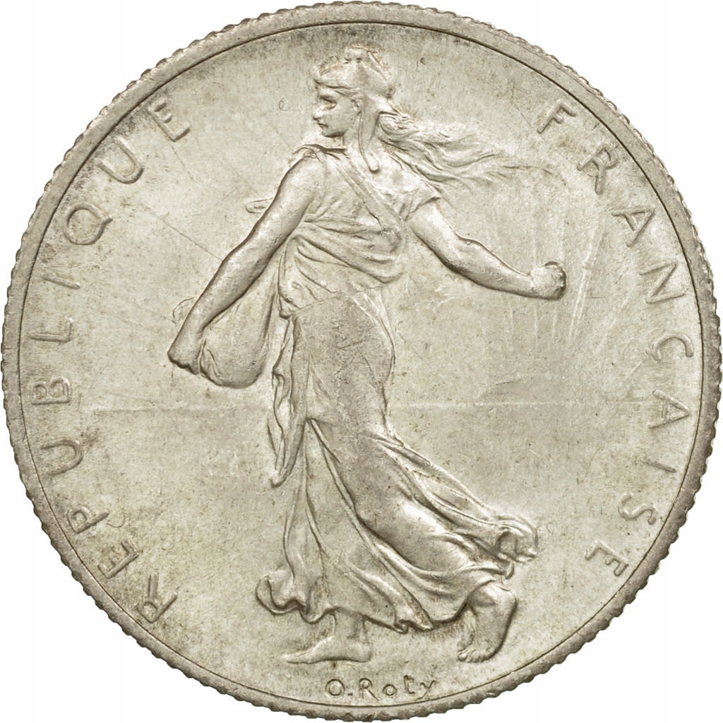 Moneta, Francja, Semeuse, 2 Francs, 1917, Paris, M