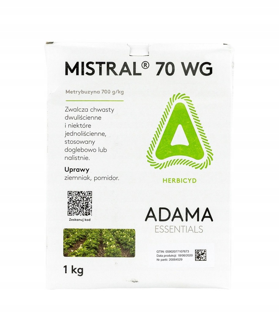 ŚRODEK CHWASTOBÓJCZY MISTRAL 70 WG 1 KG ADAMA
