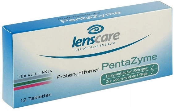 Lenscare tabletki do odbiałczania soczewek 12 szt