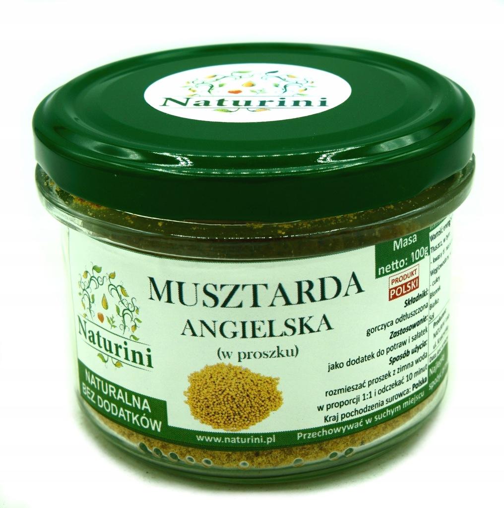 Musztarda ANGIELSKA w proszku 100g by Naturini