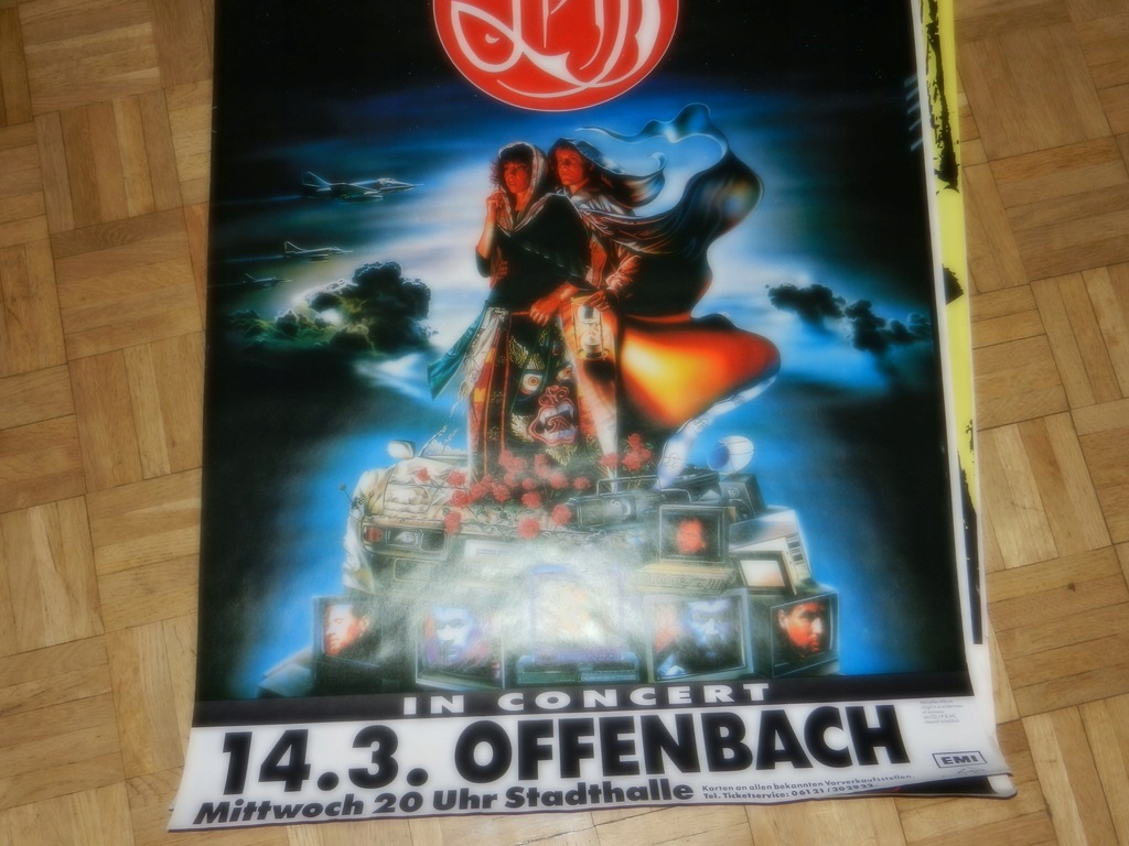 Oryginalny plakat koncertowy - Fish/Offenbach/