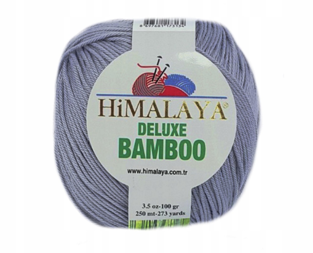 Włóczka HIMALAYA Bamboo Deluxe kolor SZARY 36