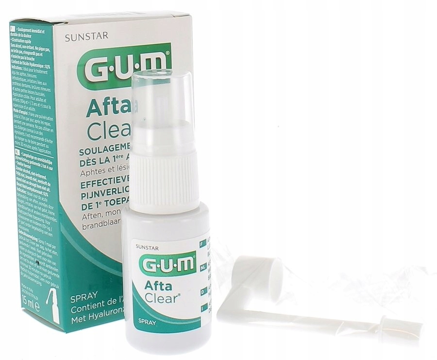 Spray na afty i owrzodzenia GUM AftaClear Sunstar 15 ml