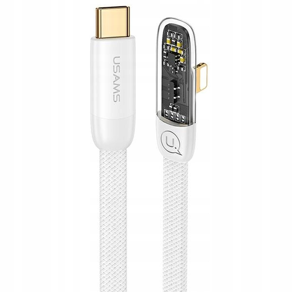 USAMS Kabel kątowy USB-C do iPhone Lightning 20W