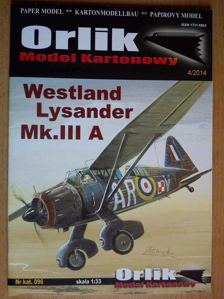 ORLIK SAMOLOT WESTLAND LYSANDER MK.IIIA