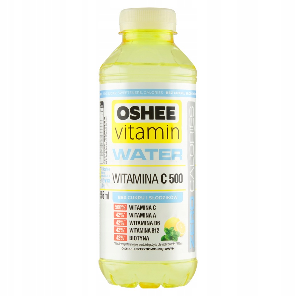 Oshee Vitamin Water Napój cytrynowo-miętowy