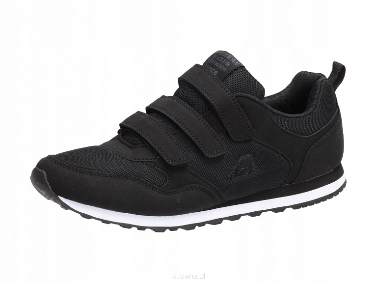 Czarne sportowe buty męskie AMERICAN WT28 r45