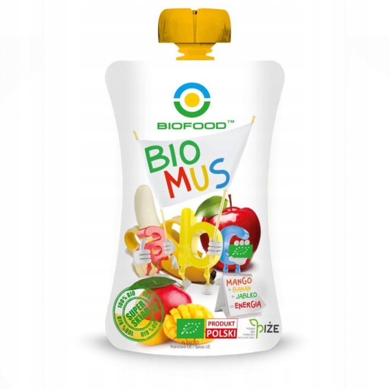 Bio Food Mus mango + banan + jabłko 90 g